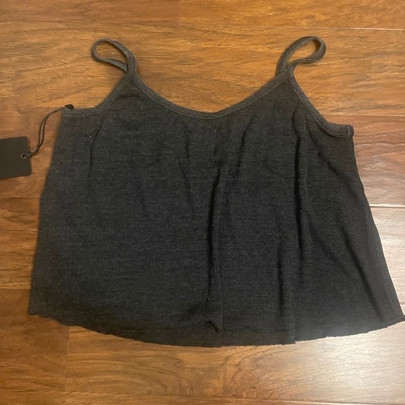 NWT Chaser Grey Ribbed Tank Size S - Picture 5 of 5
